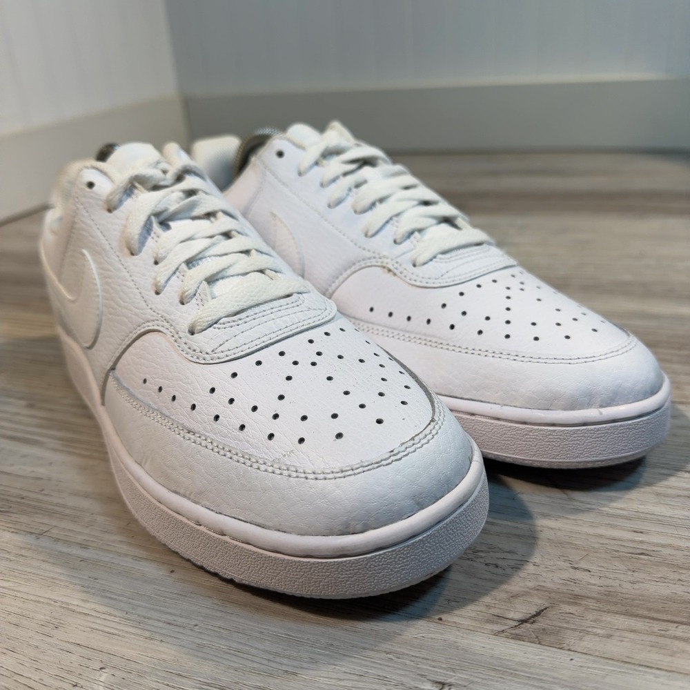 Nike Court Vision Low White Athletic Shoes Sneakers CD5434-100 Womens US Sz 11